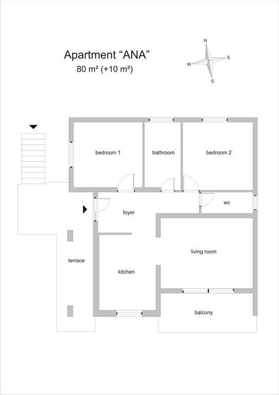 Ana Apartment Рабац Номер фото